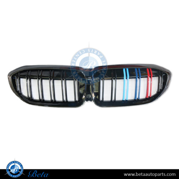 BMW 3 Series G20 (2019-2022), Radiator Grille 3 Color Look 2 Lines (Gloss Black), China, 51138072085