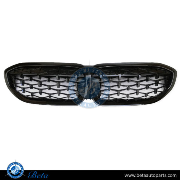 BMW 3 Series G20 (2019-2022), Radiator Grille Stars Look (Gloss Black), China, 51138075665