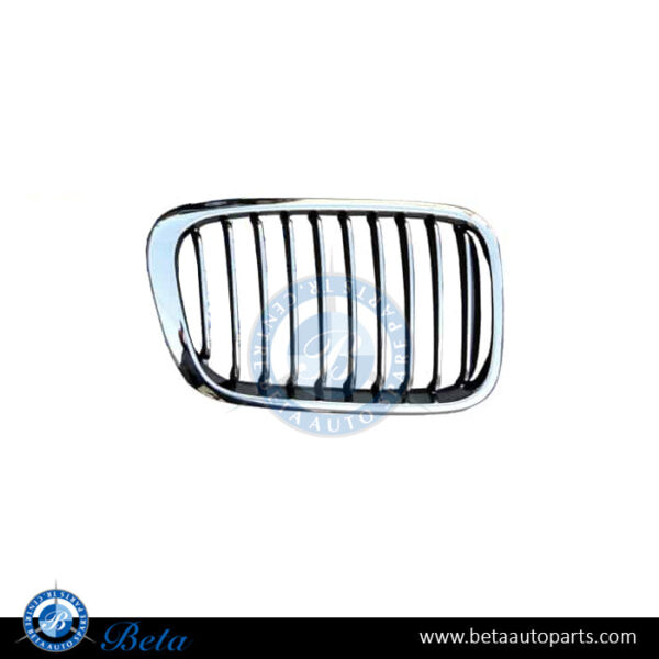 BMW 3 Series E46 (1998-2001), Radiator Grille - Black and Chrome (Right), Taiwan, 51138208490