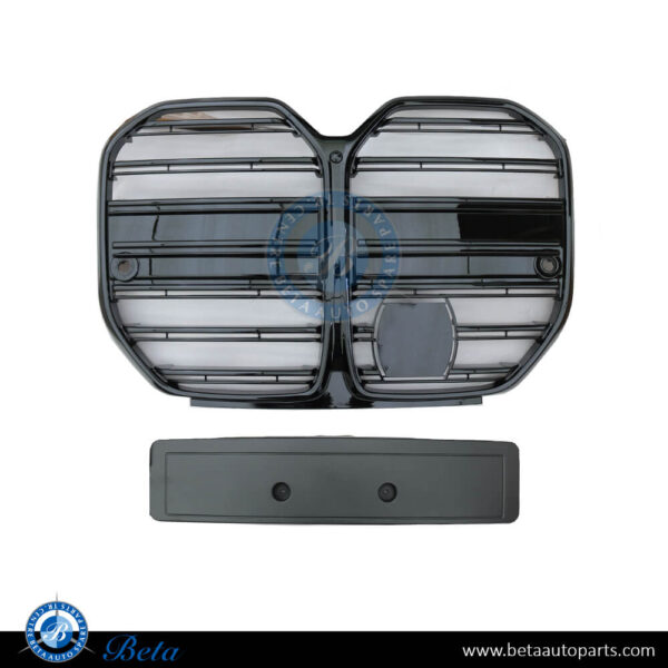 BMW 4 Series G26 (2021-Up), Radiator Grille M4 Look with ACC with Camera Hole (Black), China, 51139466886