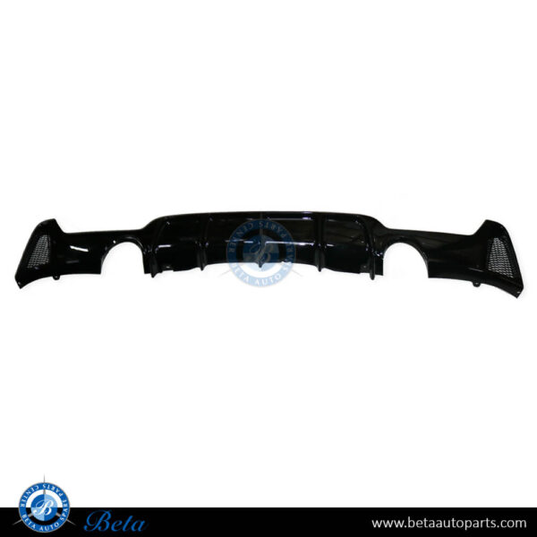 BMW 4 Series F32 (2014-2020), Rear Diffuser M-Performance for M-Tek 435i (Gloss Black), China, 51192339218