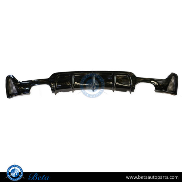 BMW 4 Series F32 (2014-2020), Rear Diffuser M4 Look for M-Tek (Gloss Black), China, 51192339218