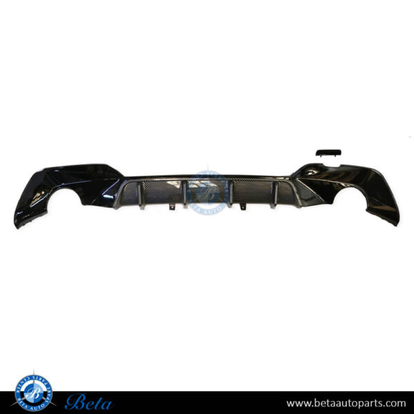 BMW 3 Series G20 (2019-2022), Rear Diffuser M-Performance Rock Look for M-Tek (Carbon), China, 51192455856 / 51192455821