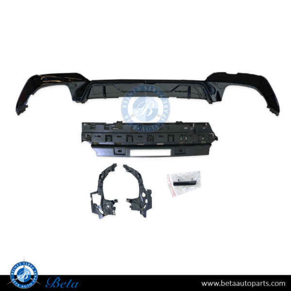 BMW 3 Series G20 (2019-2022), Rear Diffuser M-Performance for M-Tek 340i (Gloss Black), China, 51192455859