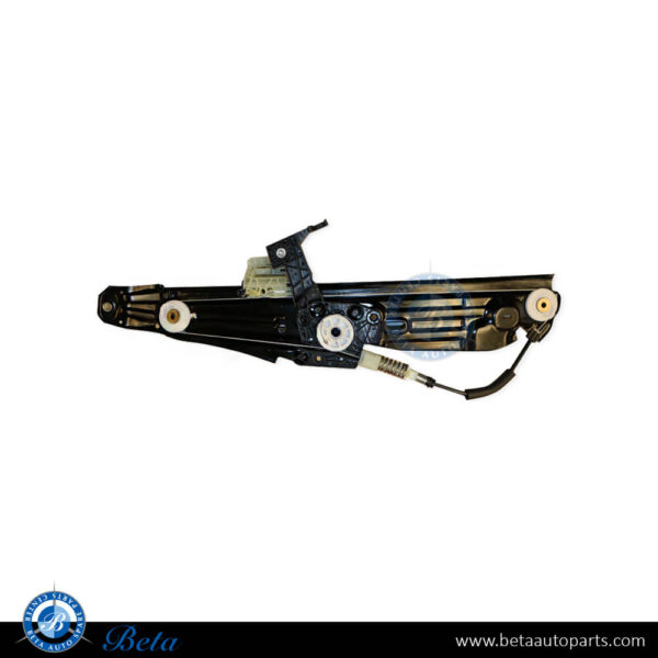 51357182615-bmw-7-series-f01-f02-rear-door-regulator-without-motor-left.jpg BMW 7 Series F01 / F02 (2009-2015), Rear Door Regulator without Motor (Left), Taiwan, 51357182615