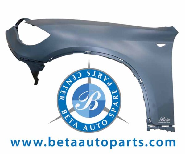 BMW X6 E71 (2008-2014), Front Fender with Washer / SLP Hole - Prime (Left), Taiwan, 51657052423