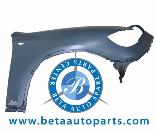 BMW X6 E71 (2008-2014), Front Fender with Washer / SLP Hole - Prime (Right), Taiwan, 51657052424