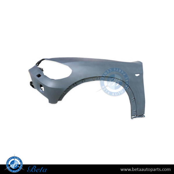 BMW X5 E70 (2007-2010), Front Fender with Washer with SLP - Plastic (Left), Taiwan, 51657178395