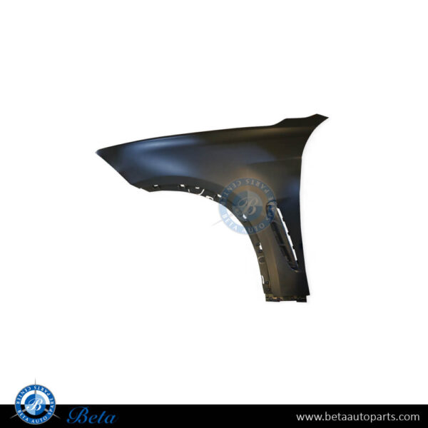 BMW X6 F16 (2015-2019), Front Fender without SLP Hole - Plastic (Left), Taiwan, 51657418955