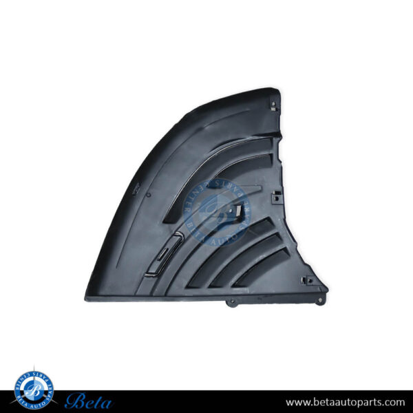BMW 7 Series E65 (2002-2008), Front Wheel Fender Liner - Triangle (Left), China, 51717153787 / 51718223381