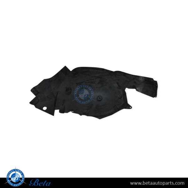 BMW 5 Series F10 (2010-2013), Front Wheel Fender Liner Rear Half Flannel (Left), China, 51717186723