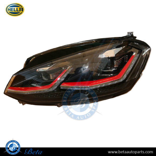 Volkswagen Golf 7.5 GTI (2017-2019), Headlamp LED (Left), Hella, 5G1941077A