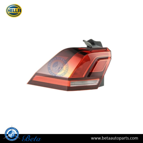 Volkswagen Tiguan (2017-2020), Tail Lamp LED (Left), Hella, 5NA945095B / 5NA945095C / 5NA945095B