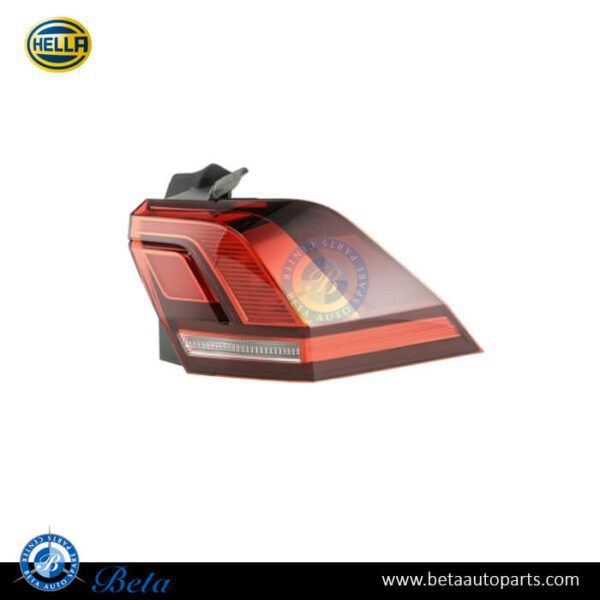 Volkswagen Tiguan (2017-2020), Tail Lamp LED (Right), Hella, 5NA945096B / 5NA945096C / 5NA945096B