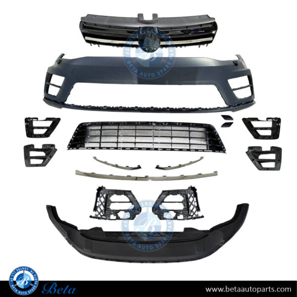 Volkswagen Golf 7 R (2013-2016), Front Bumper with Radiator Grille, China, 5G0807217R