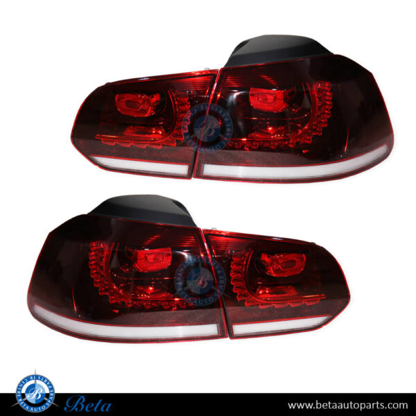 Volkswagen Golf 6 (2008-2012), Tail Lamp Upgrade to GTI/R Look, China, 5K0945095P / 5K0945096P