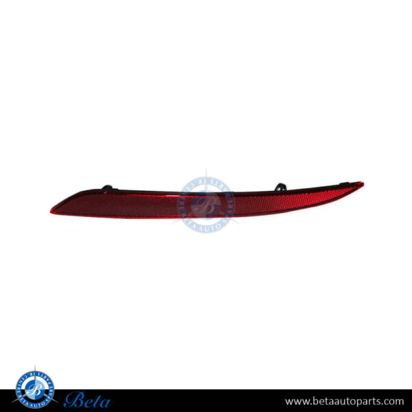 Tesla Model S (2012-2016), Rear Bumper Reflector (Left), China, 6007705-00-D / 6007705-00-C