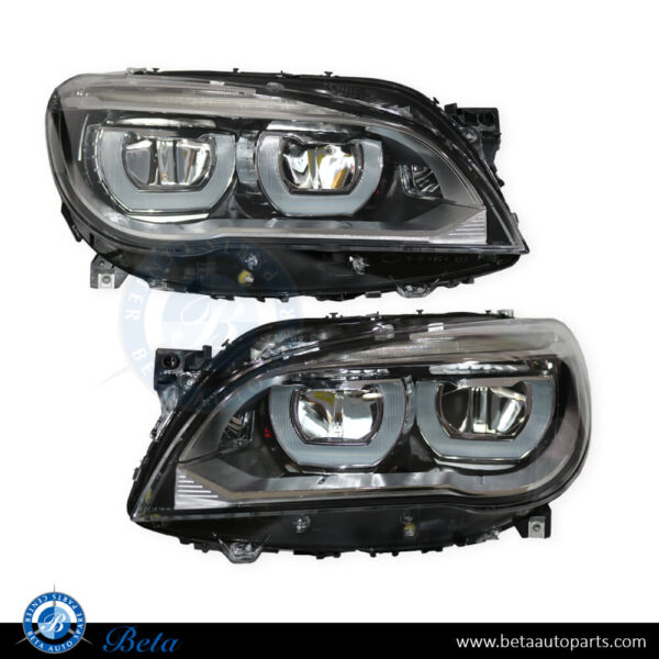 BMW 7 Series F01 / F02 (2009-2012), Headlamp Upgrade from Adaptive Xenon to 2013 Adaptive LED Look, China, 63117228427 / 63117228428