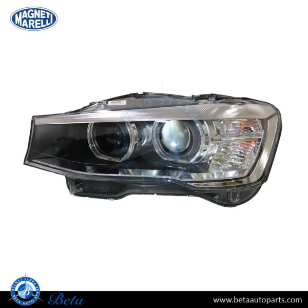 BMW X3 / X4 F25 LCI / F26  (2014-2018), Headlamp Adaptive Xenon (Left), Magneti Marelli, 63117401137