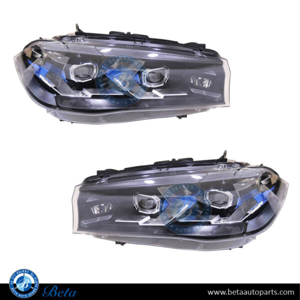 BMW X5/X6 F15 / F16 (2014-2019), Headlamps Upgrade To G05 LCI Laser Look, China, 63117442647 / 63117442648