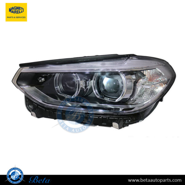 BMW X3 / X4 G01 / G02 (2018-2021), Headlamp LED with Expanded Content (Left), Magneti Marelli, 63117466125