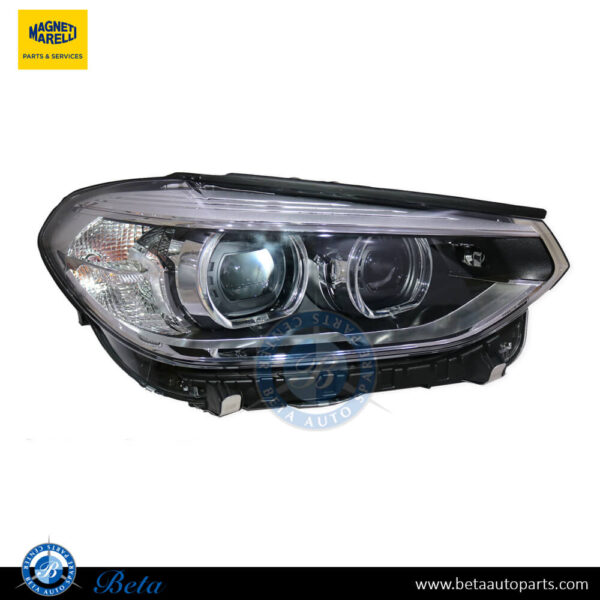 BMW X3 / X4 G01 / G02 (2018-2021), Headlamp LED with Expanded Content (Right), Magneti Marelli, 63117466126