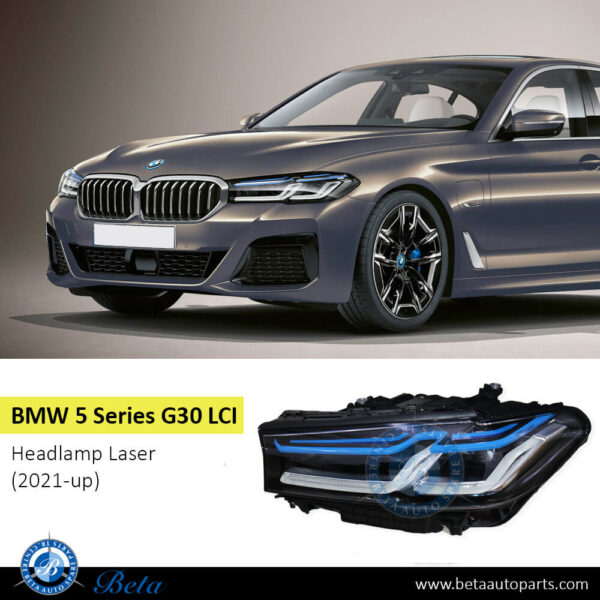 63119479267-bmw-5-series-g30-lci-headlamp-laser-led-left-car.jpg BMW 5 Series G30 LCI (2021-2023), Headlamp Fits Only for Adaptive LED (Left), China, 63119479267