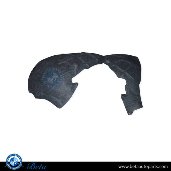 Volkswagen Touareg (2011-2017), Front Wheel Fender Liner Rear Half Flannel (Left), China, 7P6805977