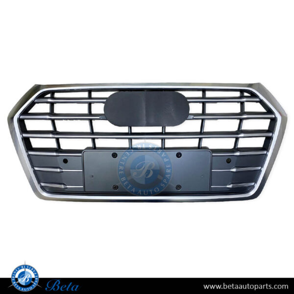 80A853651-audi-q5-grille-silver-spare-parts.jpg Audi Q5 Standard / S-Line (2018-2020), Radiator Grille (Gray and Silver), China, 80A853651JRP5