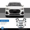 Audi Q3 S-Line (2019-Up), Front Bumper with Park Assist without Washer, China, 83A807107G / 83A807108G