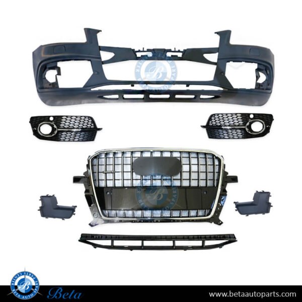 8R0807105E-audi-q5-s-line-front-bumper-assembly-with-radiator-grille-china-parts-1.jpg Audi Q5 S-Line (2013-2017), Front Bumper with Radiator Grille, China, 8R0807105E
