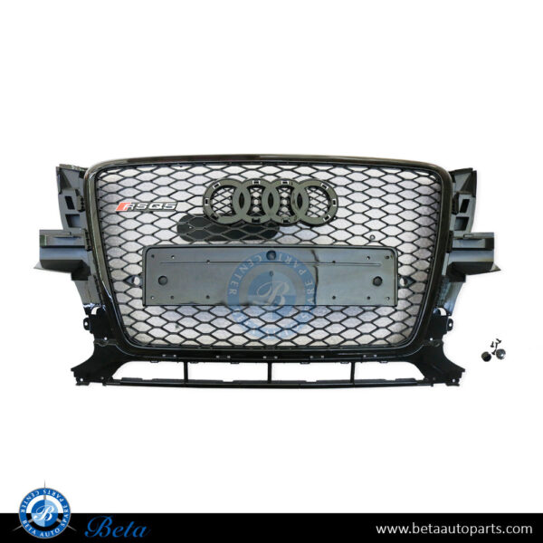 8R0853651P-audi-q5-grille-rsq5-look-all-black-china-spare-parts-1.jpg Audi Q5 (2009-2012), Radiator Grille Rsq5 Look (All Black), China, 8R0853651P