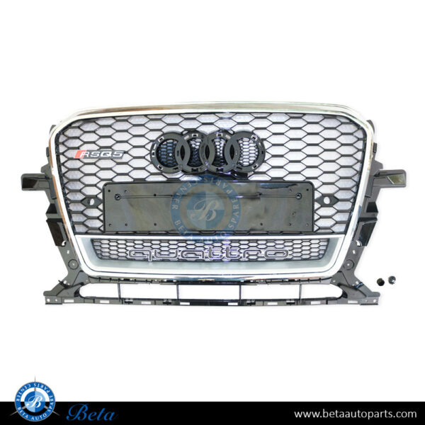 Audi Q5 (2013-2017), Radiator Grille RSQ5 Look (Black and Chrome), China, 8R0853651R