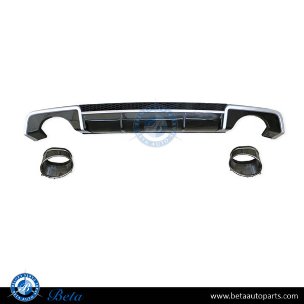 Audi A3 Sedan (2013-2016), Rear Diffuser RS3 Look with Exhaust Tips, China, 8V5807521B