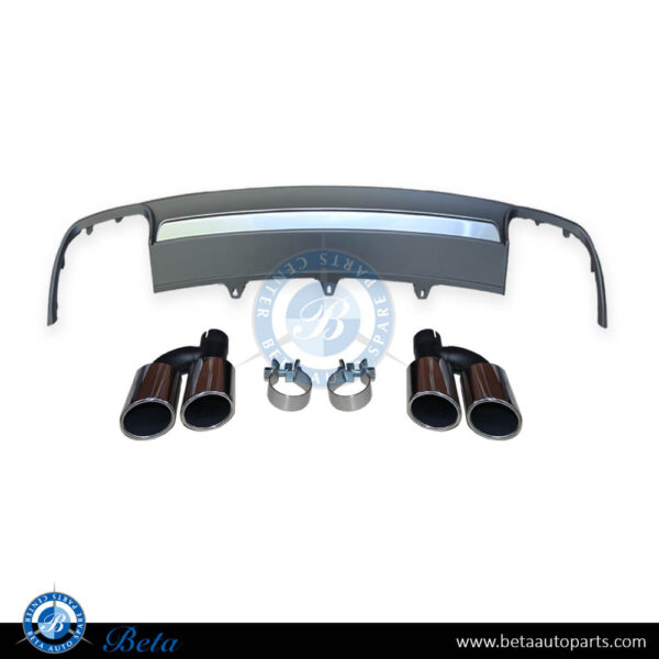 Audi A4 (2016-2019), Rear Diffuser with Exhaust Tips S4 Look for Standard, China, 8W0807521A