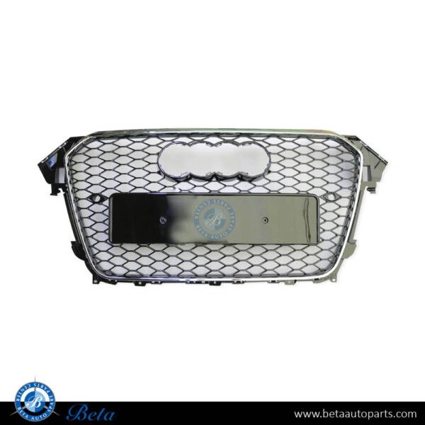 Audi A4 (2012-2015), Radiator Grille RS4 Look (Black and Chrome), China, 8K0853651