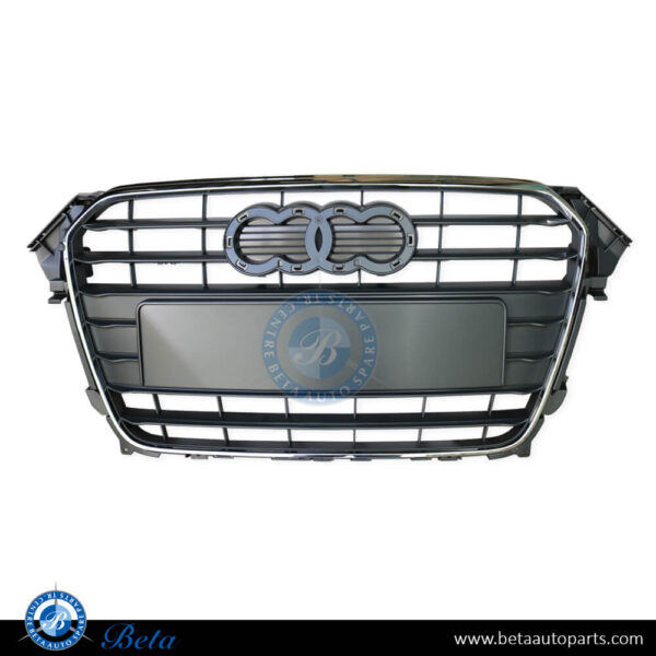 Audi A4 (2012-2015), Radiator Grille (Gray), Taiwan, 8K0853651E1QP
