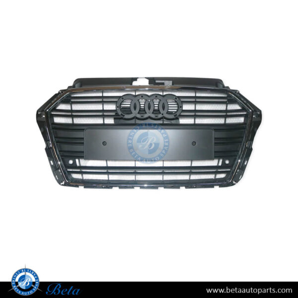 Audi A3 (2017-2019), Radiator Grille with PDC, China, 8V3853651AA