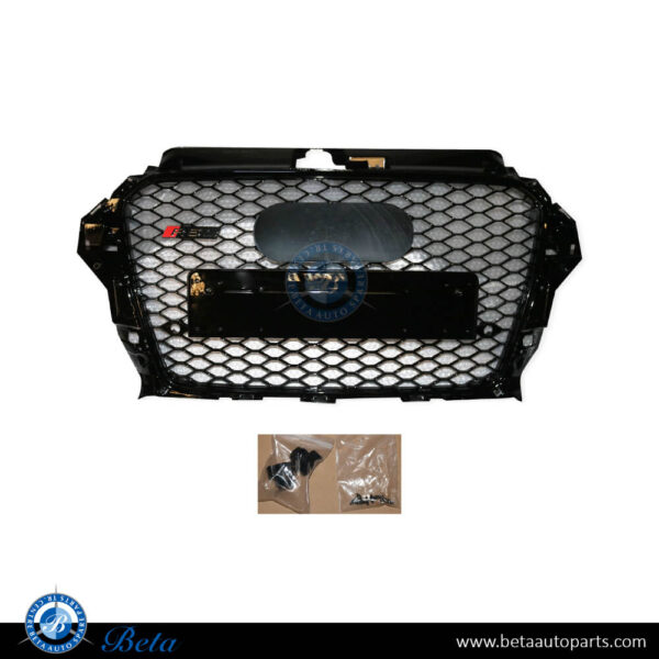 Audi A3 (2013-2016), Radiator Grille RS3 Look (All Black), China, 8V4853651F