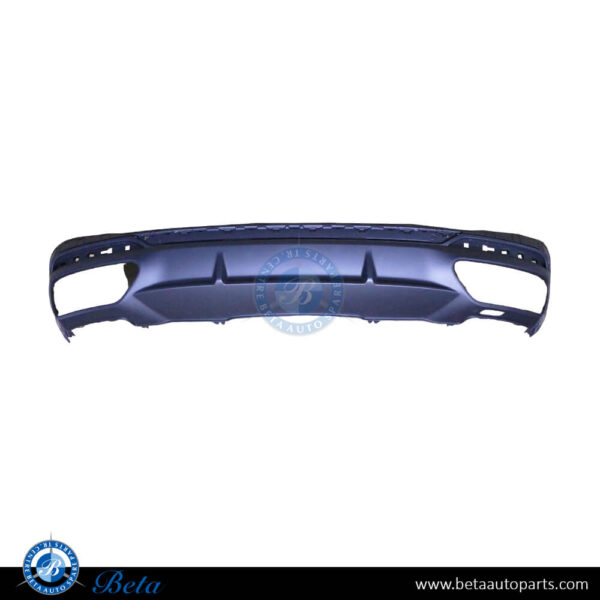 Audi A4 S-Line (2020-Up), Rear Diffuser (Matt Chrome), China, 8W0807521ABRU6