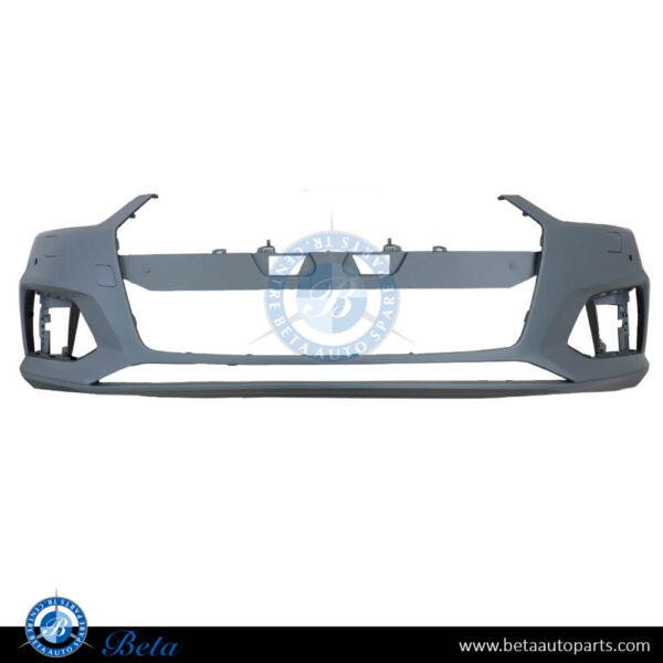 Audi A5 (2017-2019), Front Bumper with PDC with Washer, Taiwan, 8W6807065D