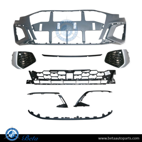 Audi A3 S-Line (2020-2024), Front Bumper with PDC, China, 8Y0807065B