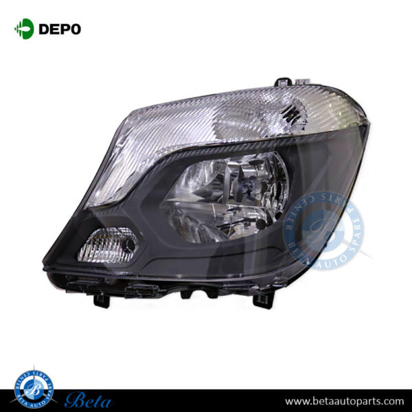 Mercedes Sprinter W906 (2006-Up), Headlamp Normal (Left), Depo, 9068202361