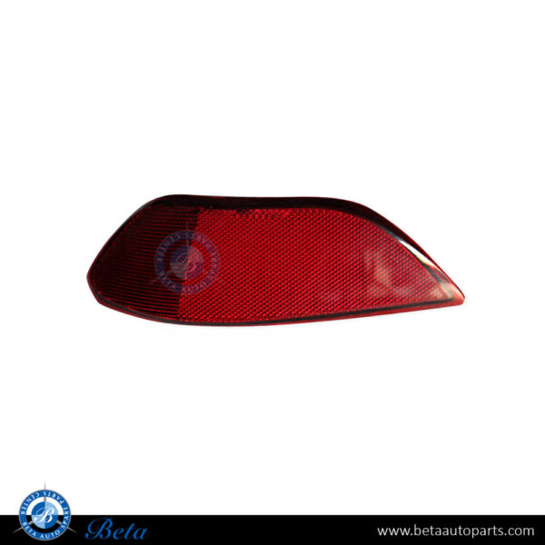 Porsche Cayenne (2011-2014), Rear Bumper Reflector (Left), China, 95863110500