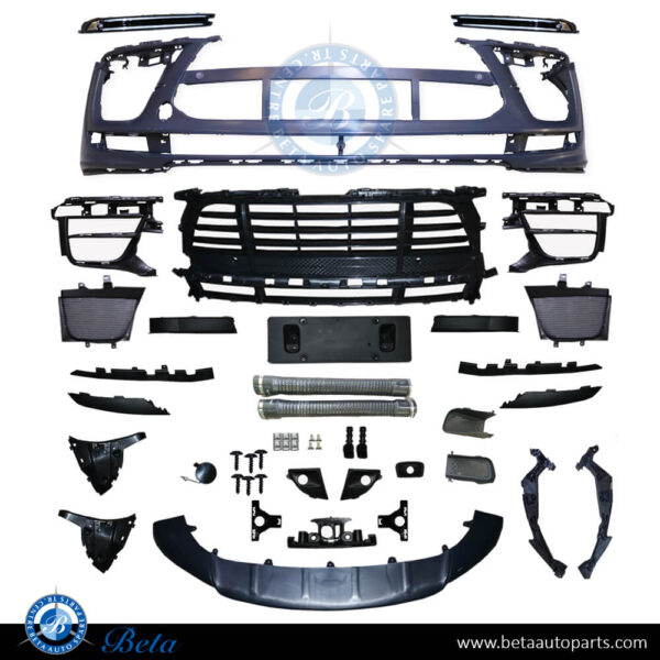Porsche Macan Turbo (2019-Up), Front Bumper , China, 95B807221M / 95B807221L