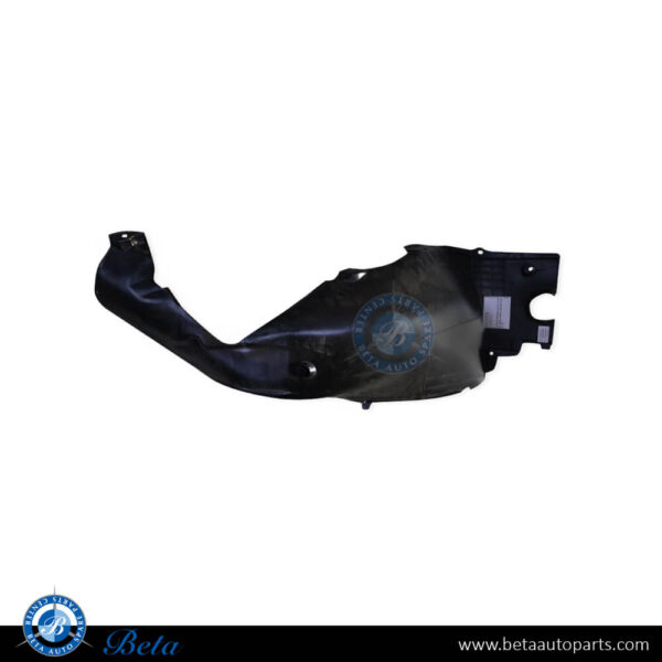 Porsche Panamera (2010-2016), Front Wheel Fender Liner - Rear Half (Left), China, 97050412501