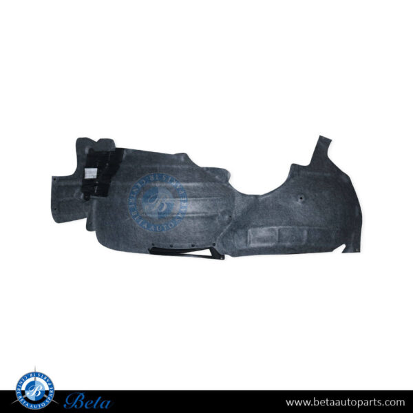 Porsche Panamera (2017-2023), Front Wheel Fender Liner Rear Half Flannel (Right), China, 971810908