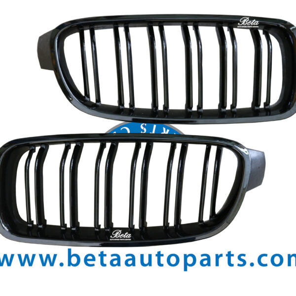 F30-GRILL-M3-LOOK-GLOSS-BLACK-51712240775-8-SET-CHINA.jpg BMW 3 Series F30 (2012-2018), Radiator Grille M Look (Gloss Black), China, 51712240775 / 51712240778