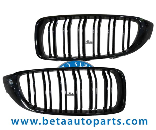 BMW 4 Series F32 / F36 (2014-2017), Radiator Grilles M Look (Gloss Black), China, 51712336813 / 51712336814