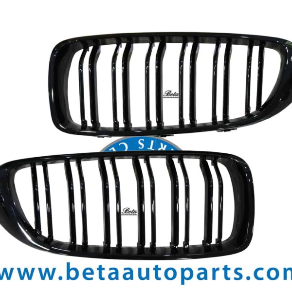 F32-GRILL-M4-GLOSS-BLACK-51712336813-4-SET-CHINA.jpg BMW 4 Series F32 / F36 (2014-2017), Radiator Grilles M Look (Gloss Black), China, 51712336813 / 51712336814
